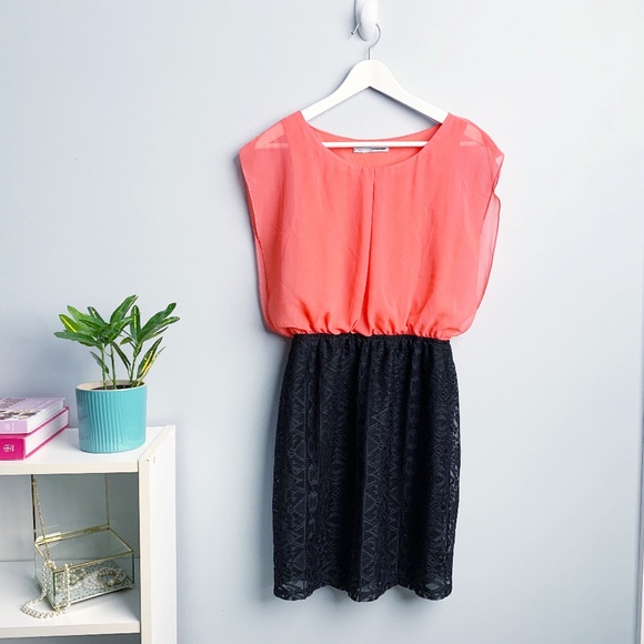 Maurices Dresses & Skirts - Maurices Mini Dress Coral and Black